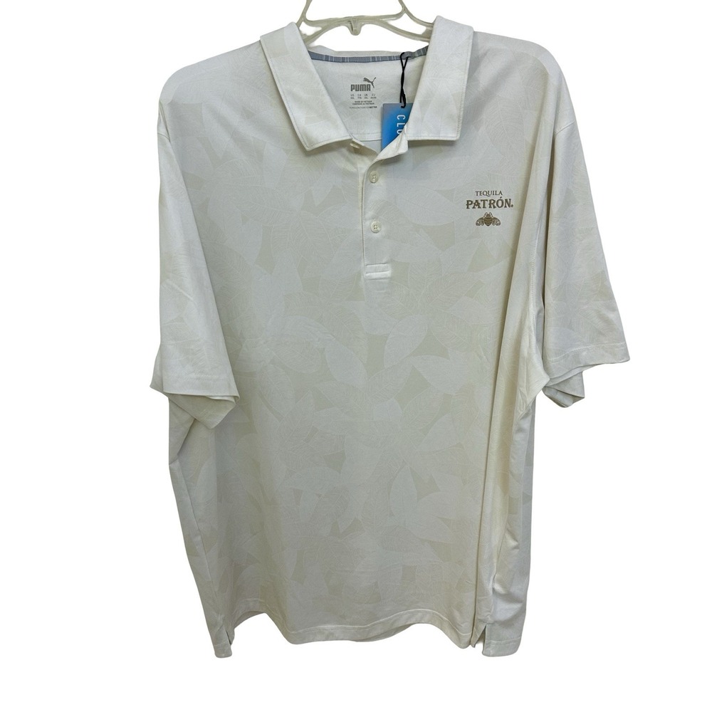 Patron Tequila Golf Polo Shirt Mens2XL Puma Cloudspun NWT Rare Bee Logo Gift
